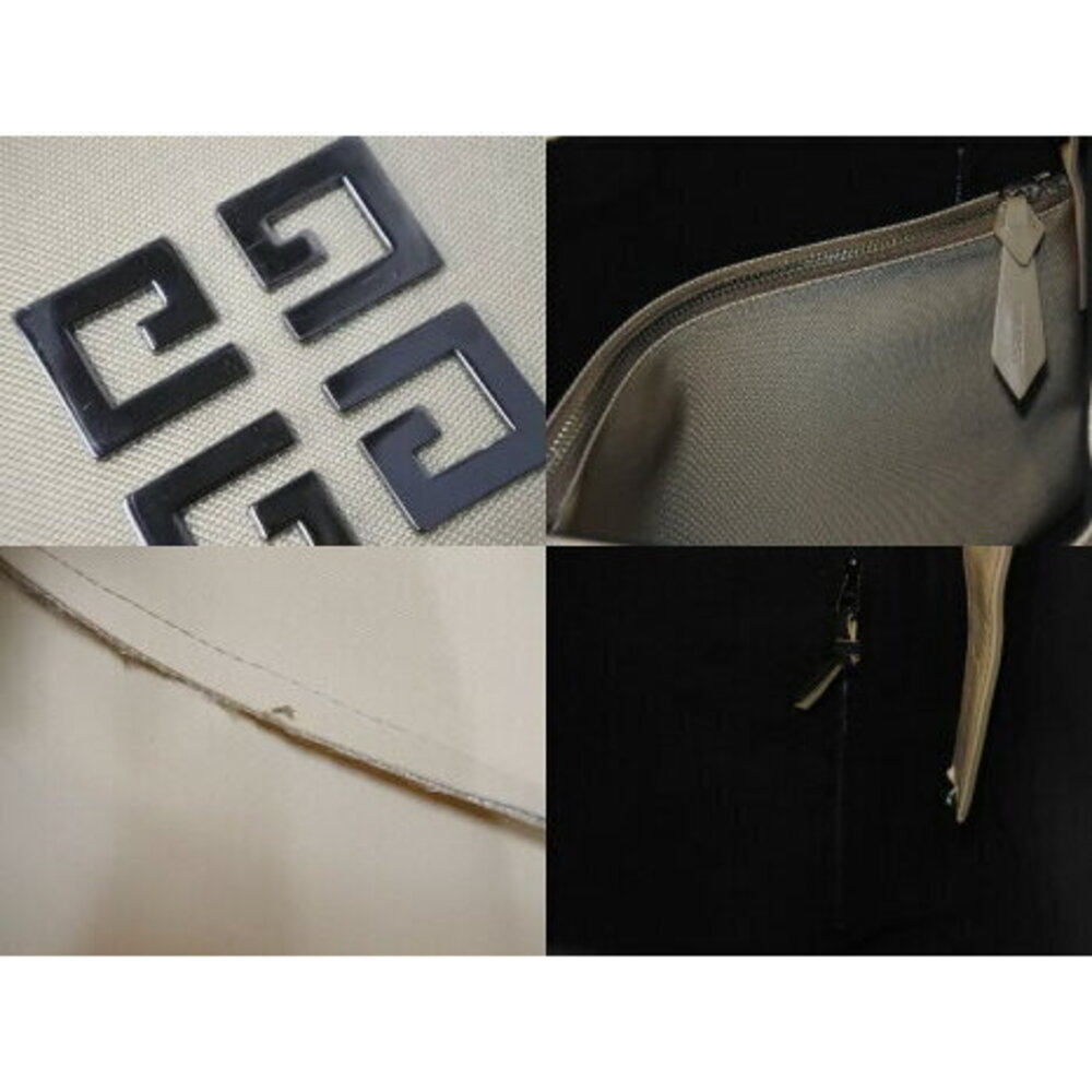 Givenchy Nylon Hobo Shoulder Bag Beige Tan Logo - Picture 7 of 8